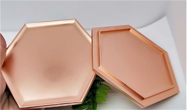 Rose bouji lò kouvèti Rose gold candle lid