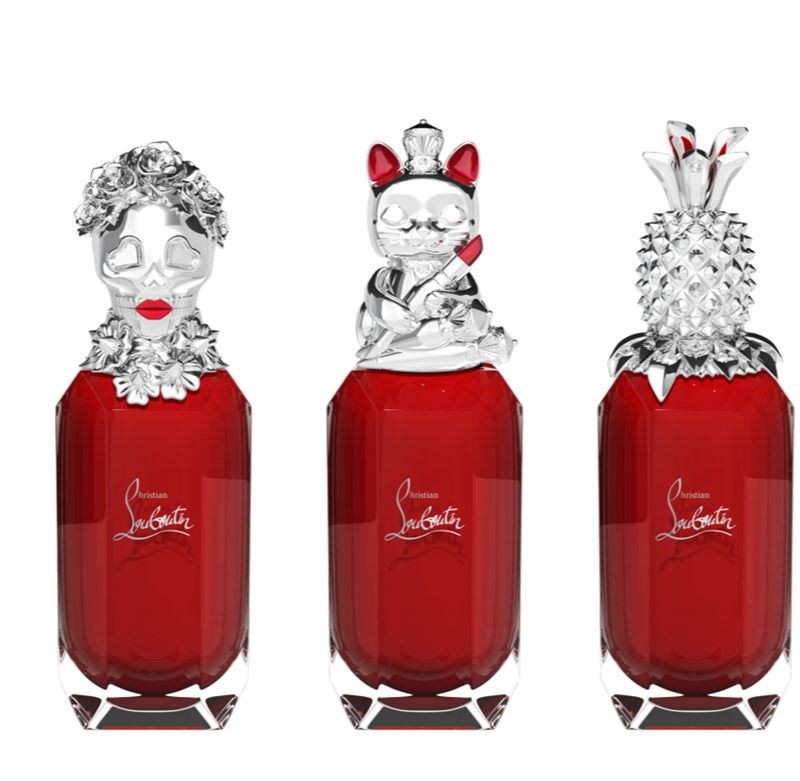 red perfume bottles