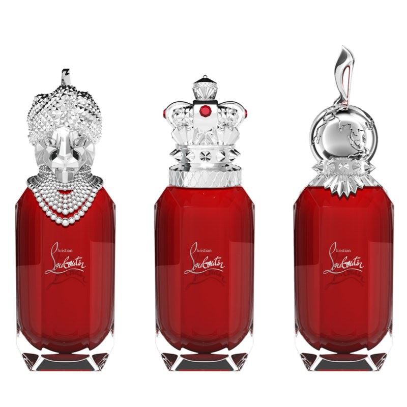 luxury red perfume bottles