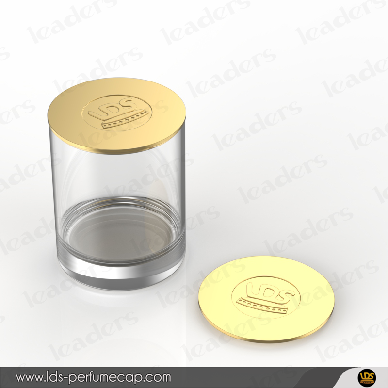 Custom Zamac Candle Lid - debossed logo