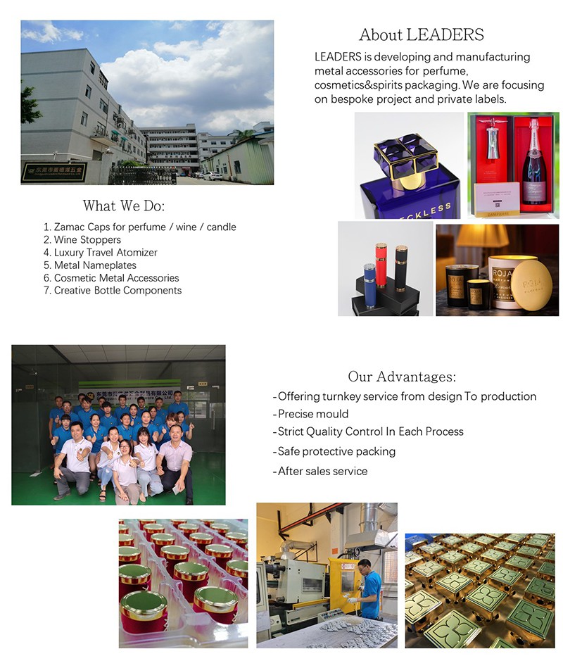 Zamac Perfume Cap Factory in China Zamac Perfume Cap Factory in China