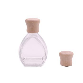 Parfen an bwa kap Custom Design Wood Cap pou pafen