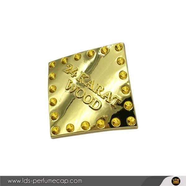 Diamond Gold Zamac Metal Label