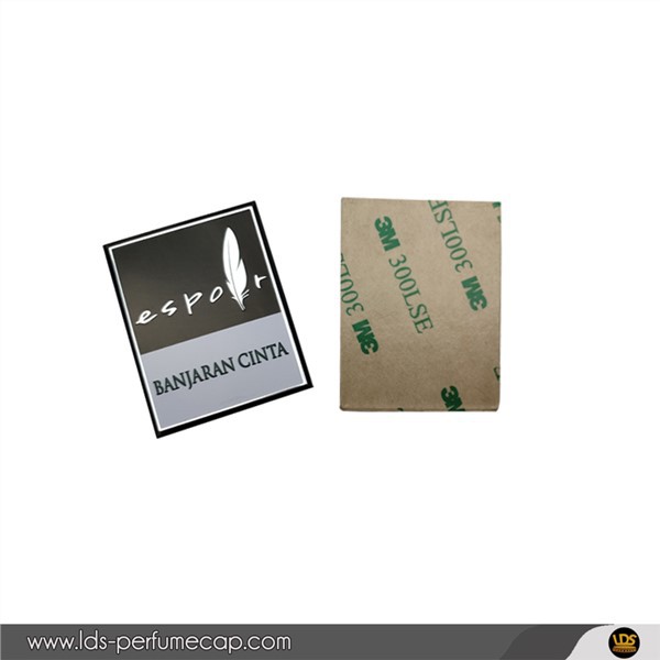 Rektangilè aliminyòm etikèt adezif