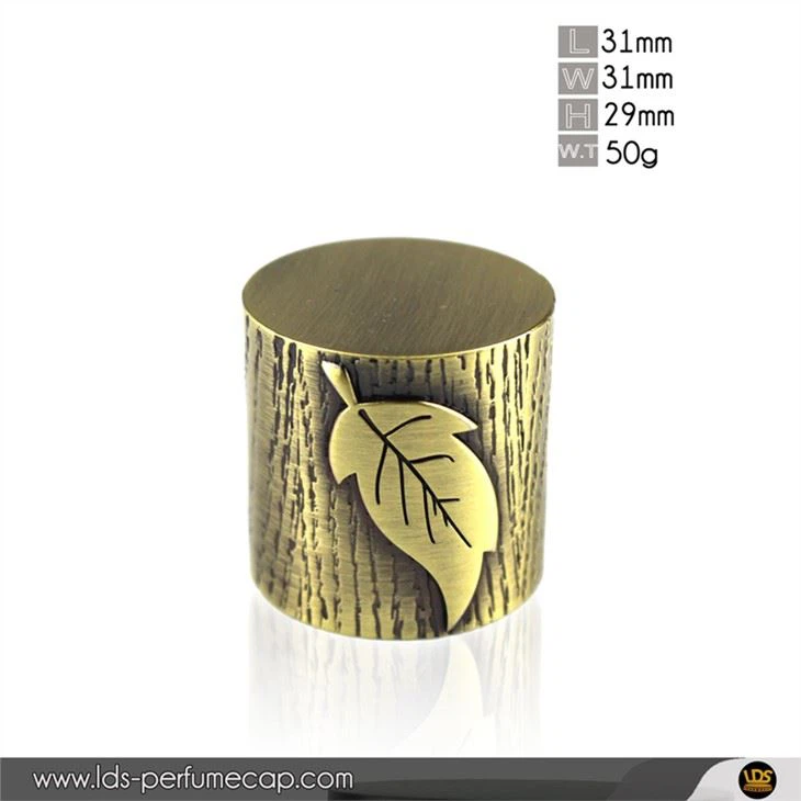 Zamac pafen bouchon pou anbalaj pafen