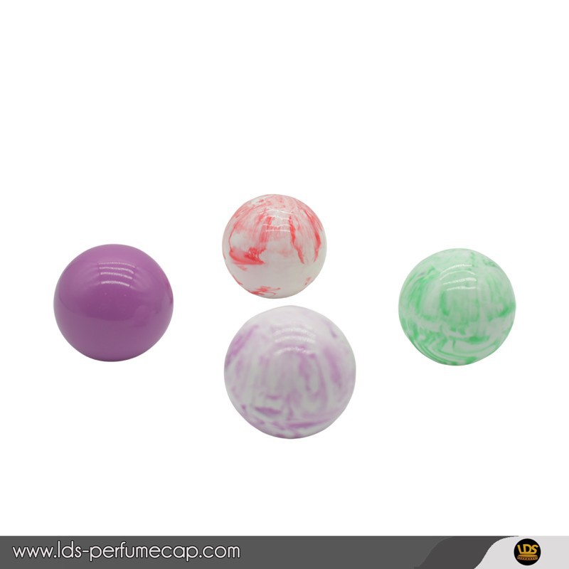 Marble efè résine bouchon pafen nan fòm boul wonn